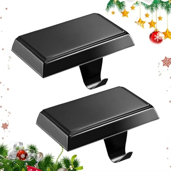Christmas Shoppe Other - 2pk Brushed Bronze Metal Shelves/ Mantel Hangers